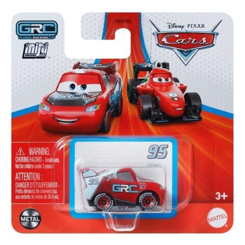 Disney Cars Coche Mini Racers Rayo McQueen GRC