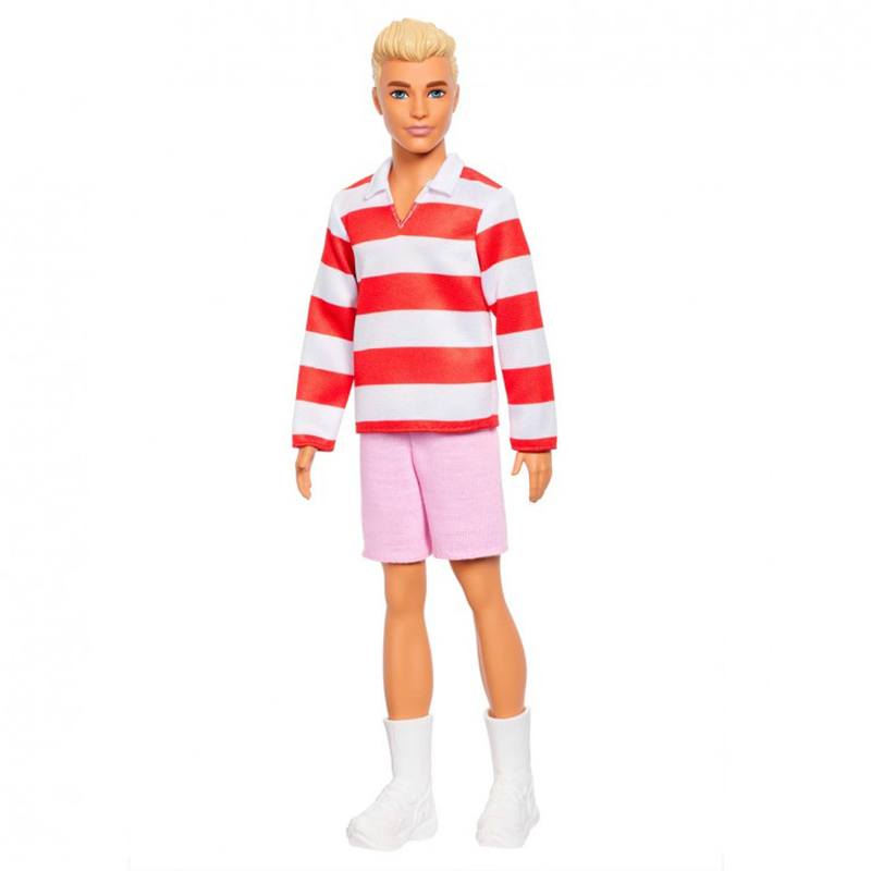 Barbie Muñeco Ken Fashionista Jersey Rayas - Imagen 2