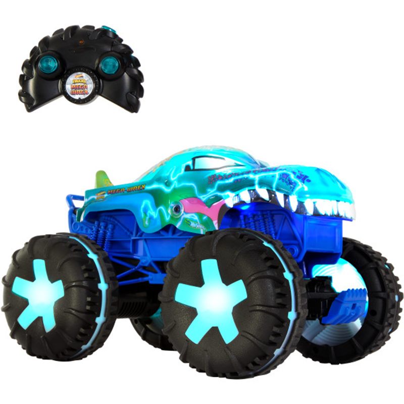 Hot Wheels Mega-Wrex de Monster Trucks con Luces y Sonidos RC 1:15 - Imagen 1