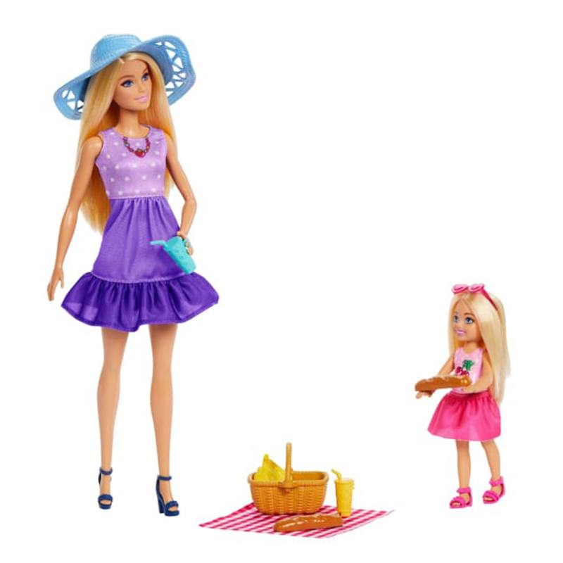 Pack Muñeca Barbie y Chelsea de Picnic