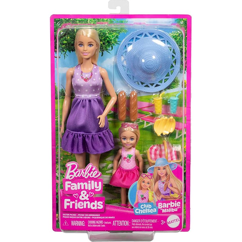 Pack Muñeca Barbie y Chelsea de Picnic - Imagen 1