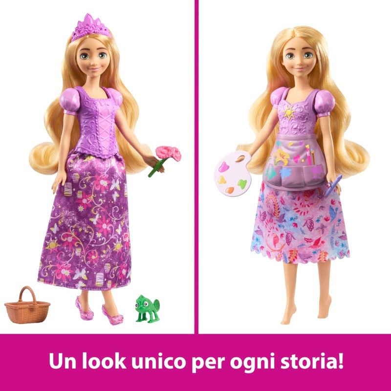 Boneca Disney Princesa Rapunzel Moda 2 em 1 Histórias - Imagem 2