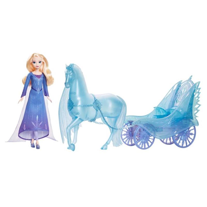Muñeca De Moda Elsa De Disney Frozen Con Vestido Y Nokk Con