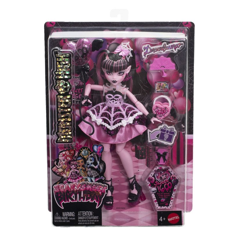 Monster High Cumple Sweet - Boneca Draculaura - Imagem 1
