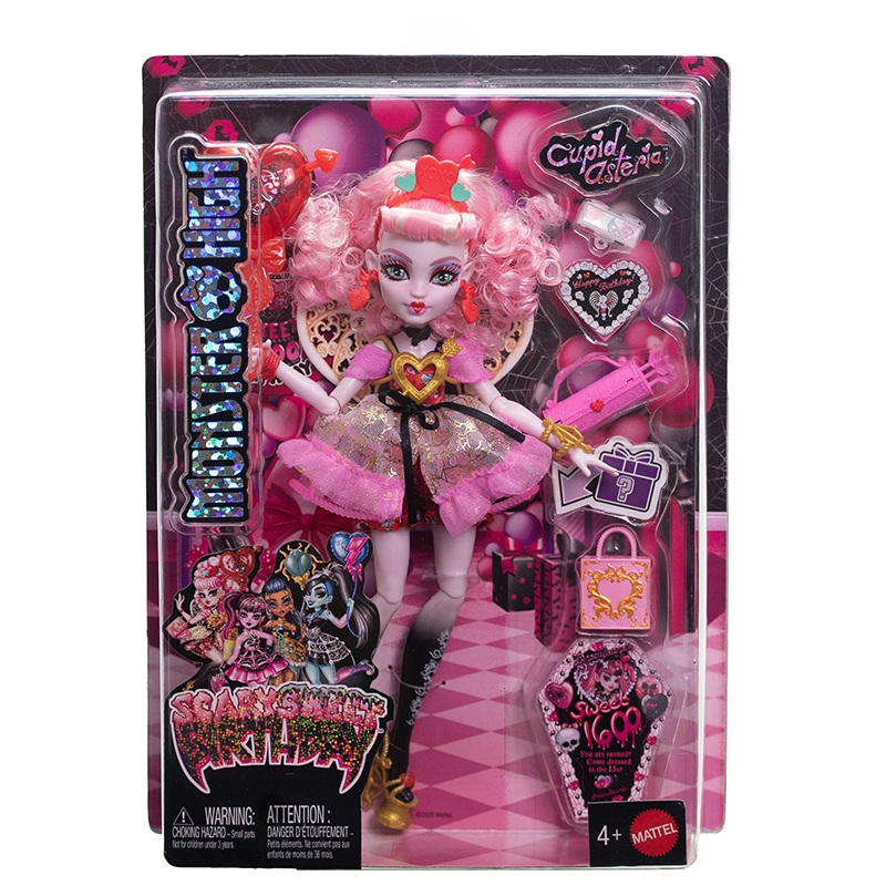 Monster High Boneca Cupid Asteria Scary Sweet Birthday 1600 - Imagem 3