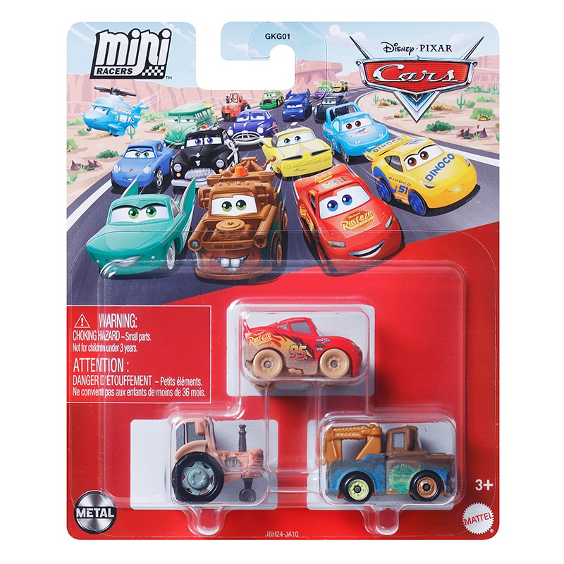 Cars Pack 3 Coches Mini Racers Tractor - Imagen 1