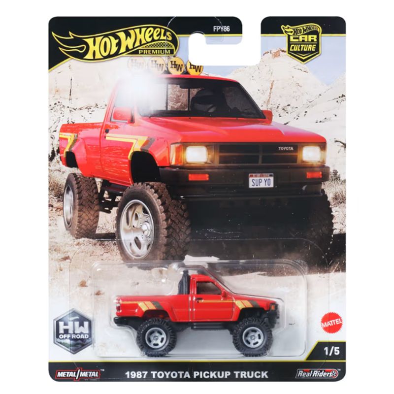 Hot Wheels Coche 1987 Toyota Pickup Truck Car Culture 1:64