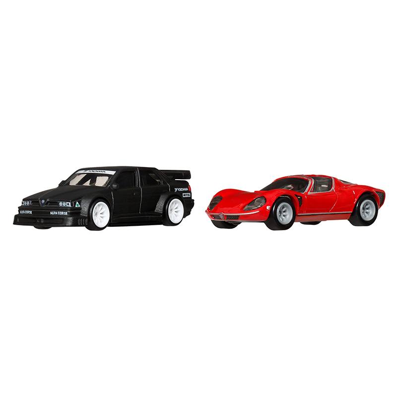 Hot Wheels Premium - Pack 2 Coches Alfa Romeo 1:64 - Imagen 1