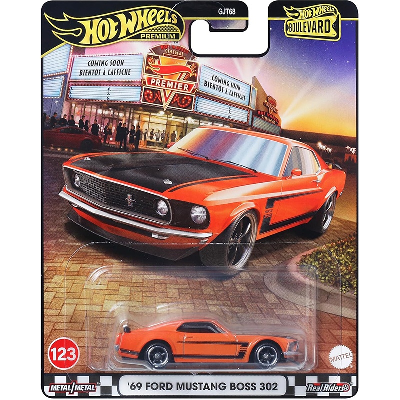 Hot Wheels Coche Ford Mustang Boss 302 '69 Edición Boulevard 1:64