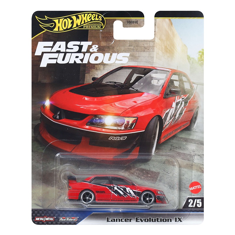 Hot Wheels Fast and Furious Carro Mitsubishi Lancer 1:64