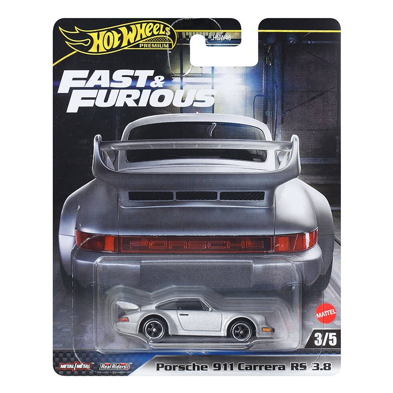 Hot Wheels Fast and Furious Coche Porsche 911 Carrera RS 3.8 1:64