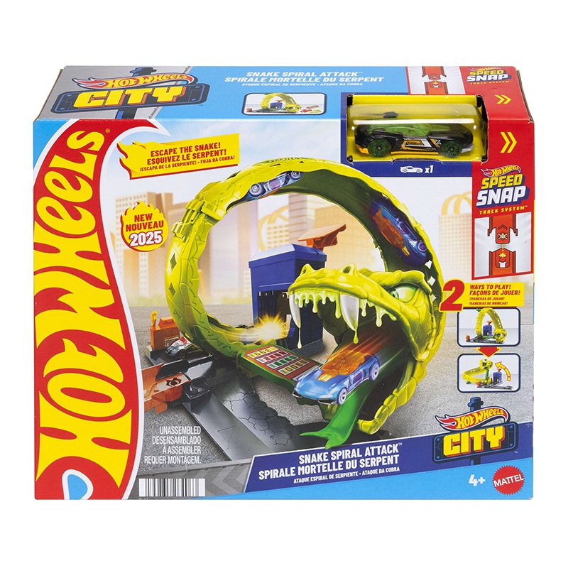 Hot Wheels Circuito Ataque Espiral Serpiente - Imagen 5
