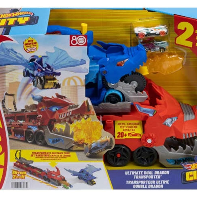 Hot Wheels Caminhão Dual Dragão Transportador - Imagem 3
