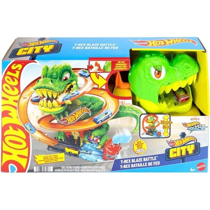 Hot Wheels T-Rex Blaze Battle Set - Imagen 1