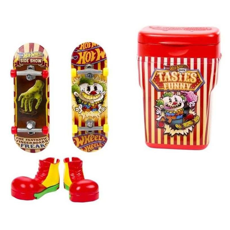 Hot Wheels - Patinete de dedo Skate Container Cotton Candy - Imagen 1