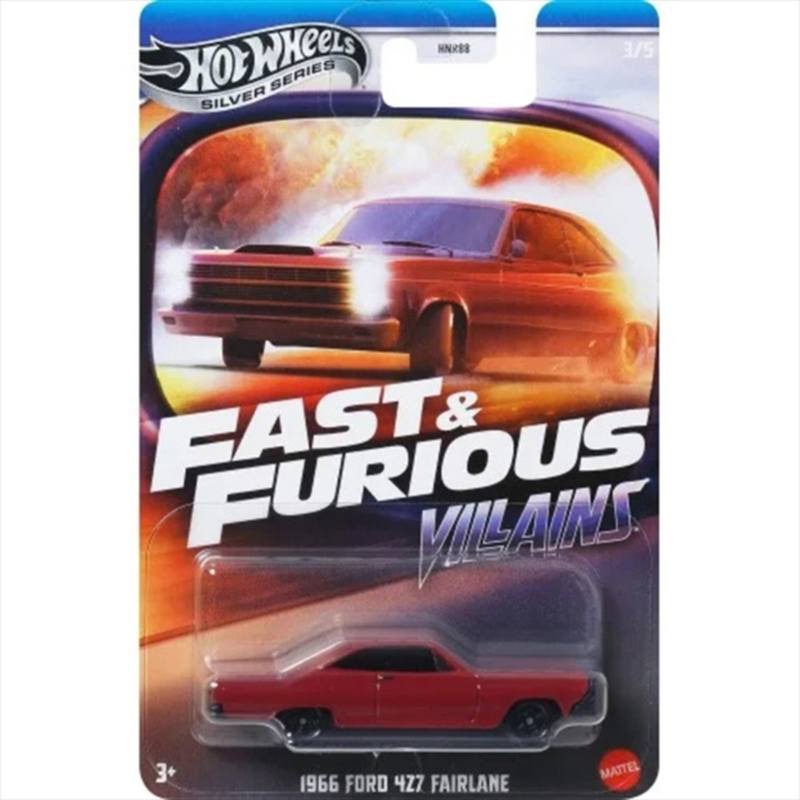 Hot Wheels Fast & Furious Villains Coche 1966 Ford 427 Fairlane