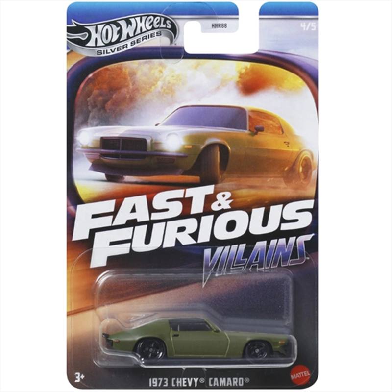 Hot Wheels Fast & Furious Villains Coche 1973 Chevy Camaro