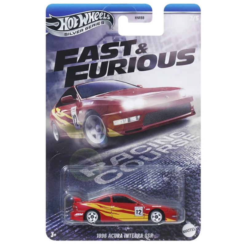 Hot Wheels Fast and Furious 1996 Acura Integra GSR Silver Series