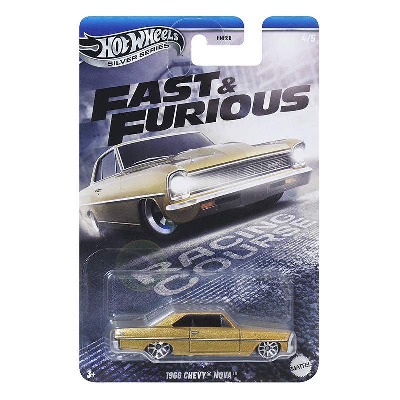 Hot Wheels Fast and Furious 1966 Chevy Nova Silver Series
