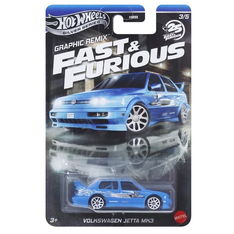 Hot Wheels Fast and Furious Coche VW Jetta MK3 Edición Graphic Remix