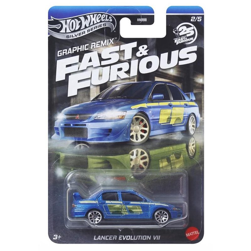 Hot Wheels Fast and Furious Carro Lancer Evolution Edição Graphic Remix