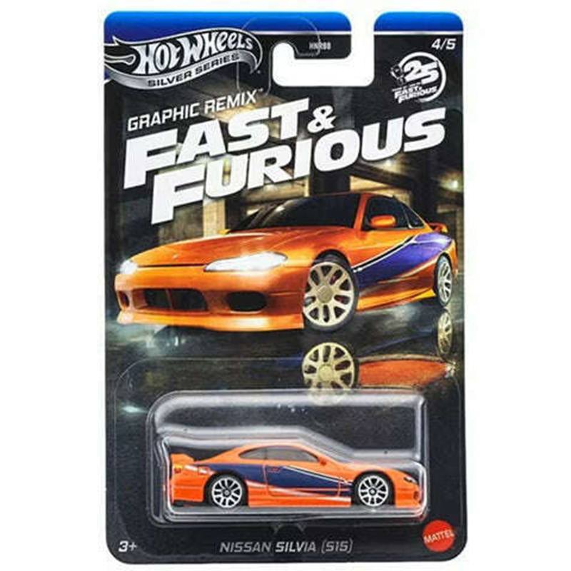 Hot Wheels Fast and Furious Coche Nissan Silvia S15 Edición Graphic Remix