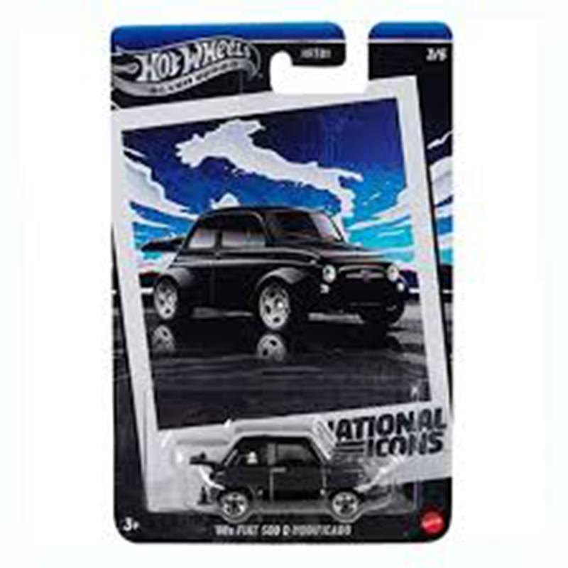 Hot Wheels - Coche '60 Fiat 500D Modificado Silver Series