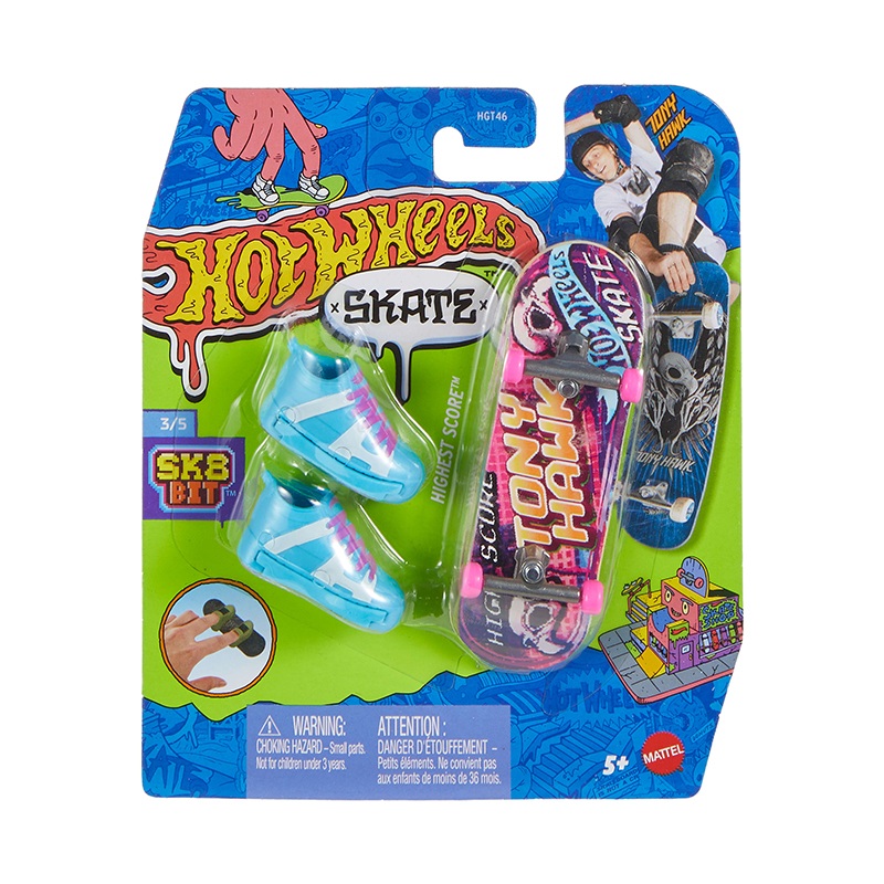 Hot Wheels - Patinete de dedo Skate Highest Score