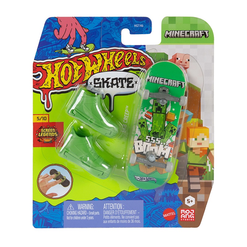 Hot Wheels - Patinete de dedo Skate SK8 Creep