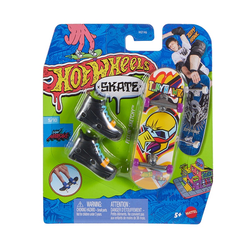 Hot Wheels - Patinete de dedo Skate Feelin Sketch