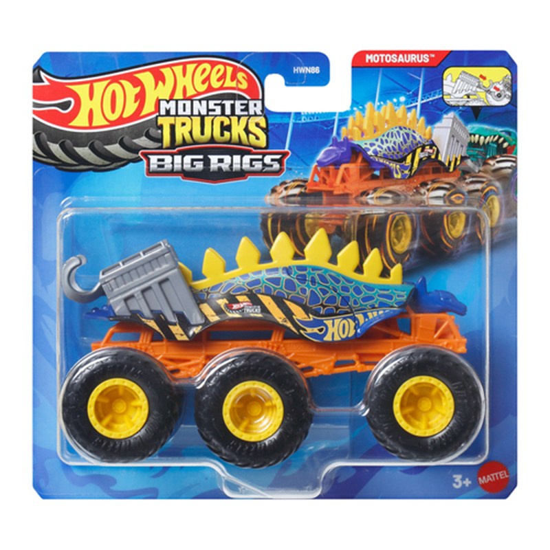 Hot Wheels Coche Monster Trucks Motosaurus Big Rigs - Imagen 1