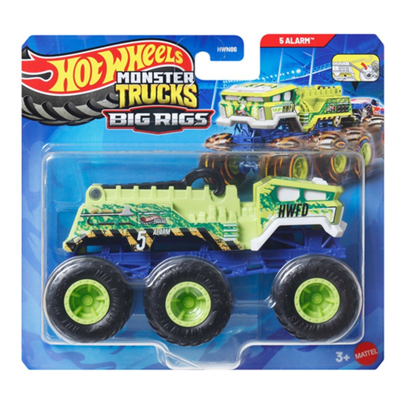Hot Wheels Coche Monster Trucks 5 Alarm Big Rigs