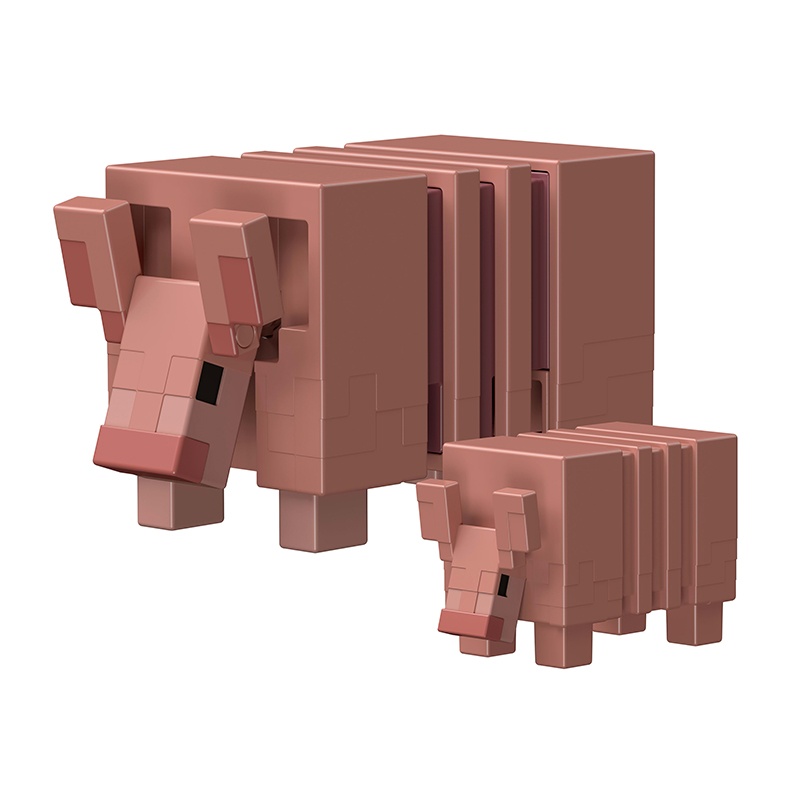 Figura Minecraft Armadillo y bebé 8cm