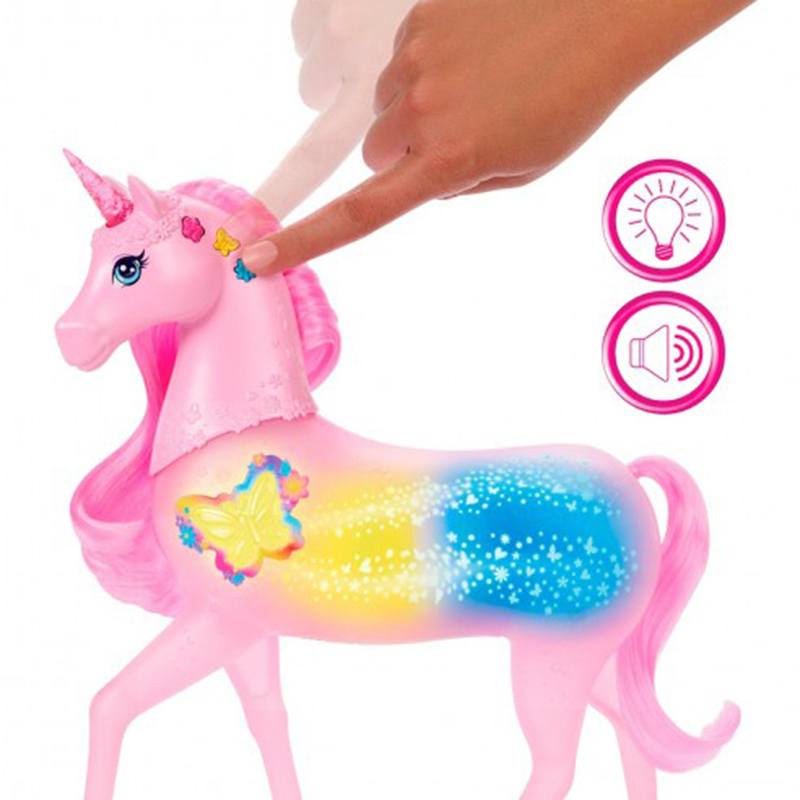Barbie Unicornio Mágico Fantasía con luces y sonidos - Imagen 3