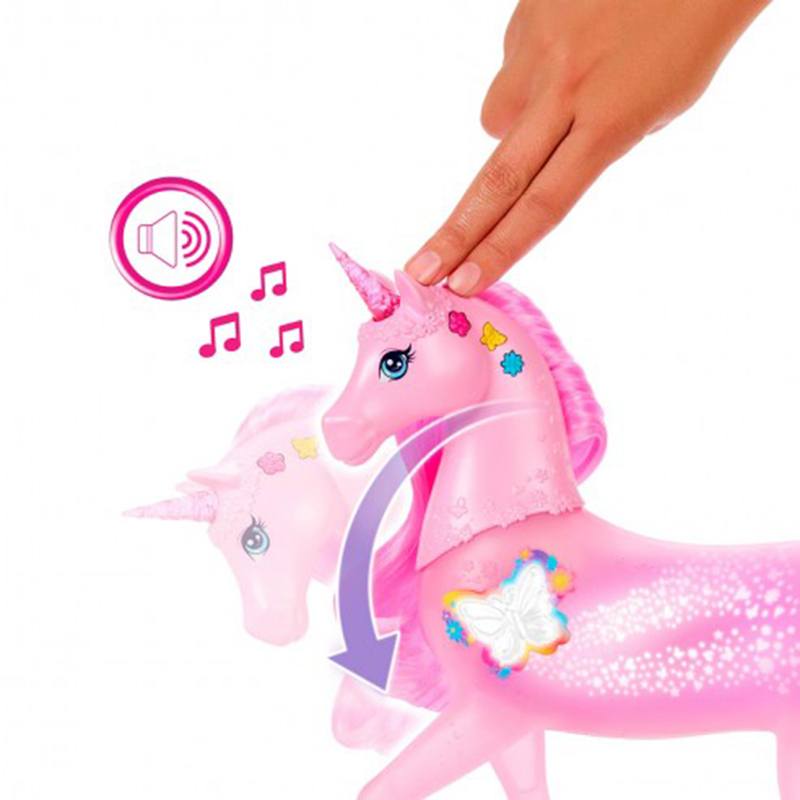 Barbie Unicornio Mágico Fantasía con luces y sonidos - Imagen 4