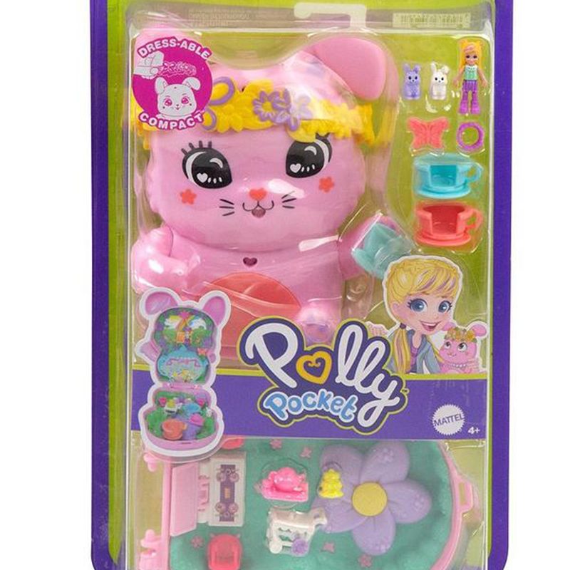Polly Pocket Estojo Animalzinho Coelhinho de Estimação