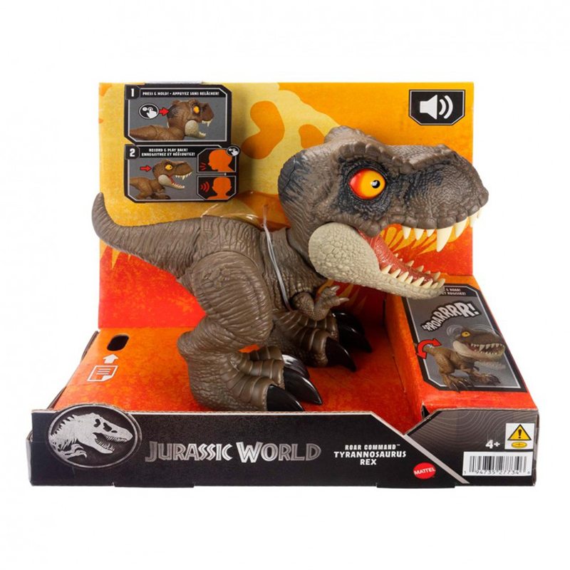 Jurassic World Figura Dinossauro T-Rex Roar Command - Imagem 1