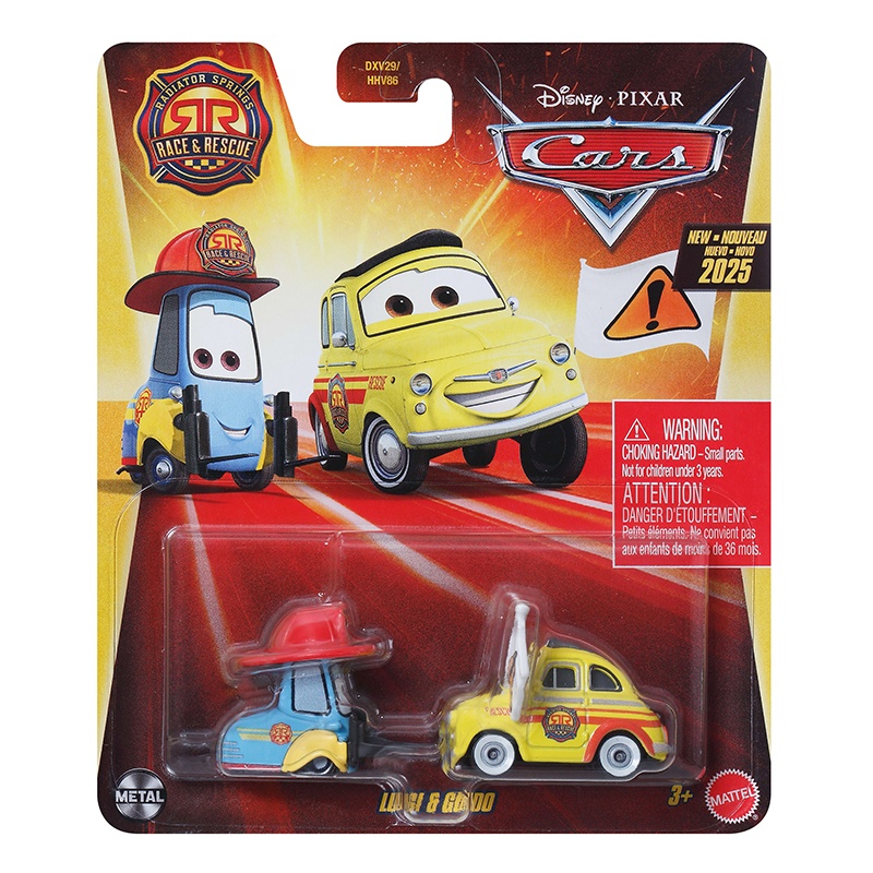 Disney Cars Cotxe Luigi i Guido Race and Rescue