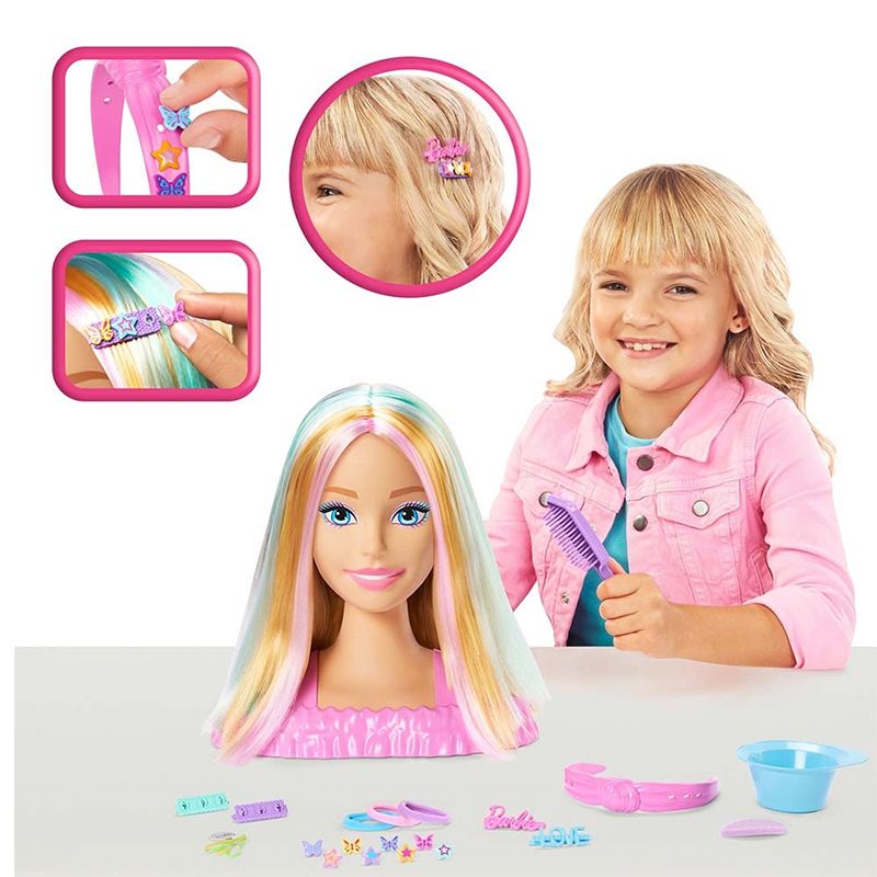 Barbie Busto-Cabeza para peinar, pelo rubio - Imagen 1