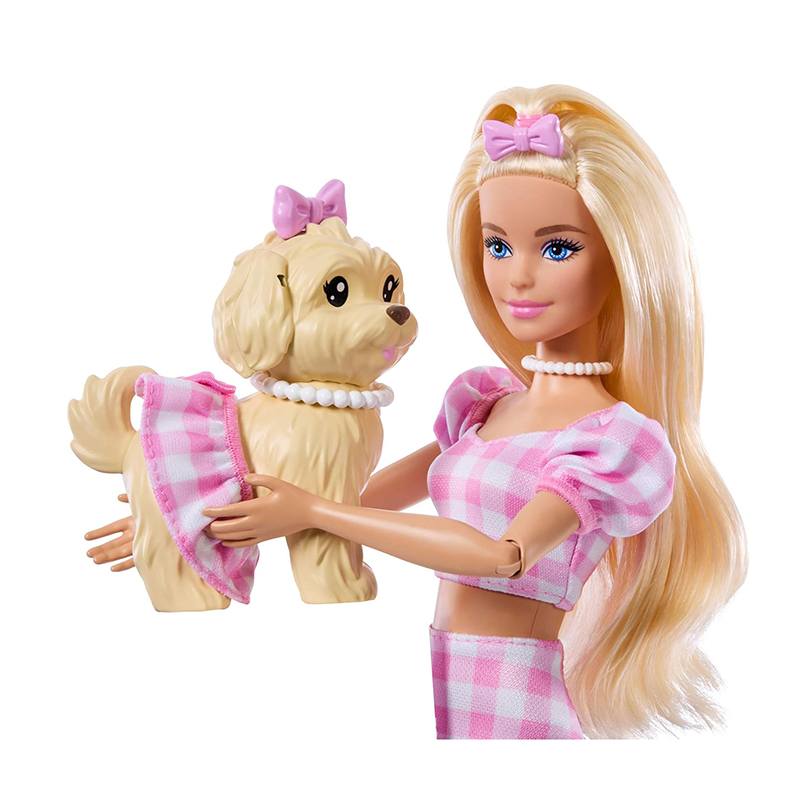 Barbie Twinning Looks Rosa con Mascota - Imagen 1
