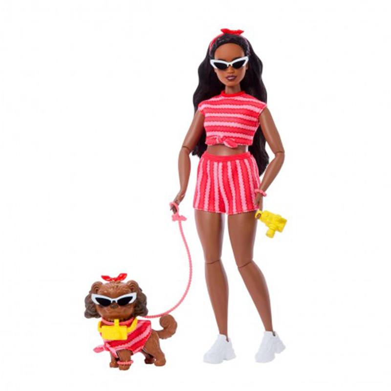 Barbie Twinning Boneca Afro com cãozinho de estimação