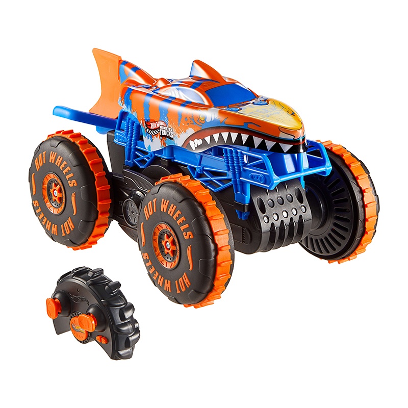 Hot Wheels Carro Monster Trucks Tiger Shark Escalador RC - Imagem 2