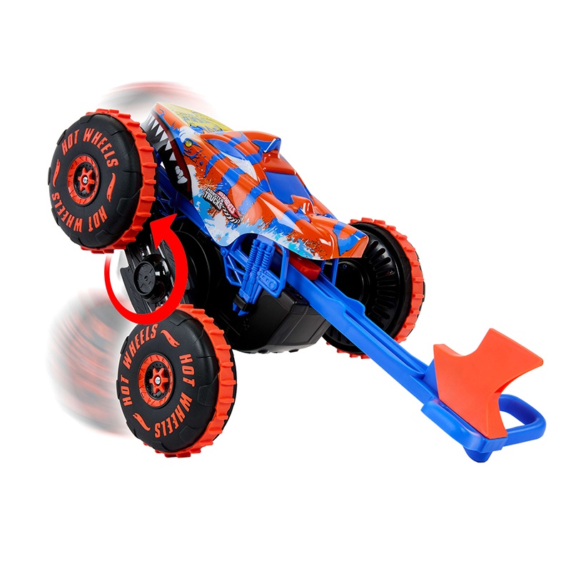 Hot Wheels Carro Monster Trucks Tiger Shark Escalador RC - Imagem 3