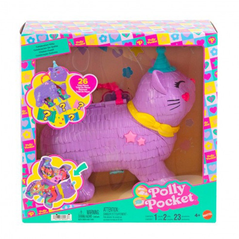 Polly Pocket - Cofre Gatito Piñata Partyland - Imagem 4