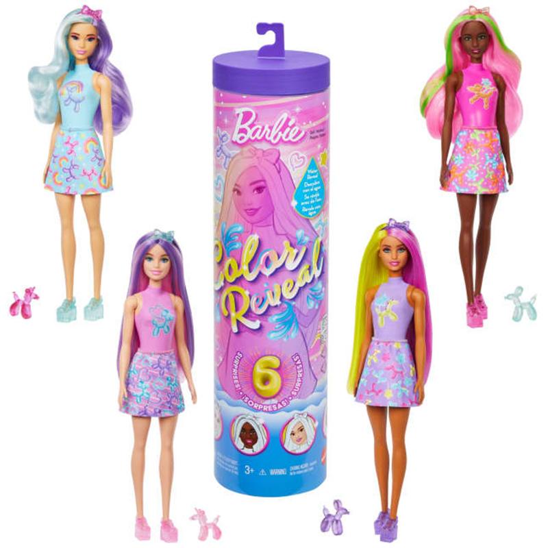 Muñeca Barbie Color Reveal Colección Globos de animales