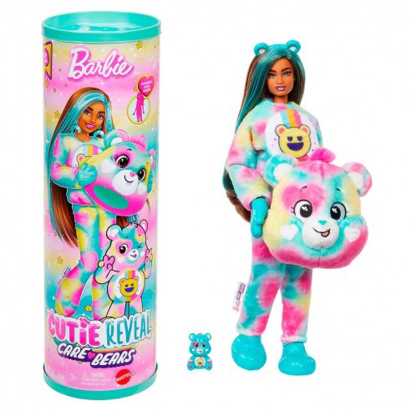Barbie Cutie Reveal Boneca Ursinhos Carinhosos Turquesa