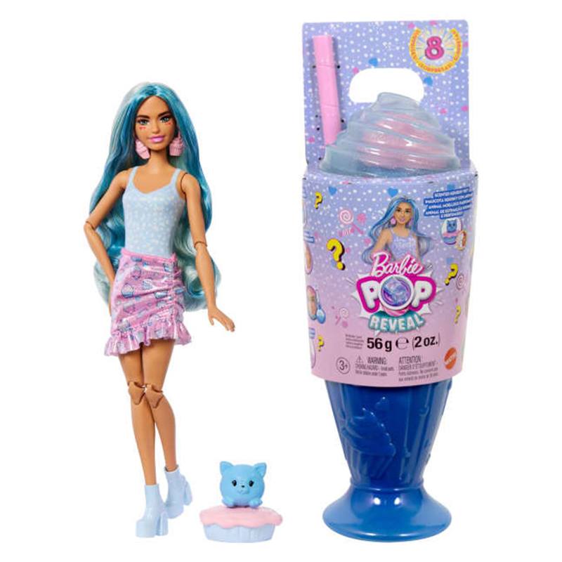 Barbie Muñeca Pop Reveal Colección Dulces - Azul