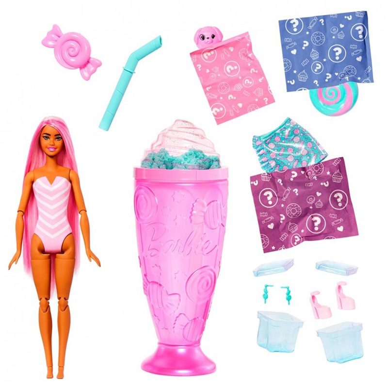 Barbie Muñeca Pop Reveal Colección Dulces Rosa - Imagen 1