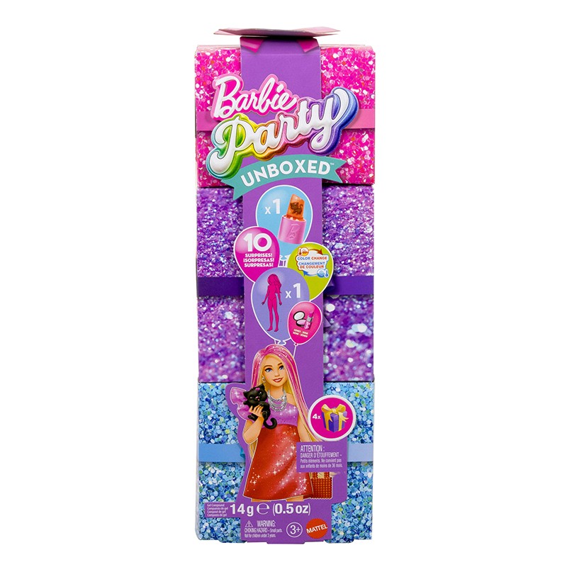 Barbie Muñeca Glam Party Unboxed con accesorios - roja - Imagen 1