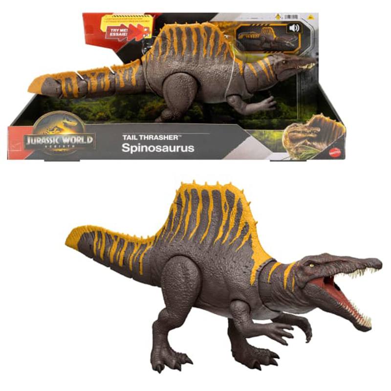 Jurassic World Figura Dinosaurio Spinosaurus Tail Thrasher - Imagen 1